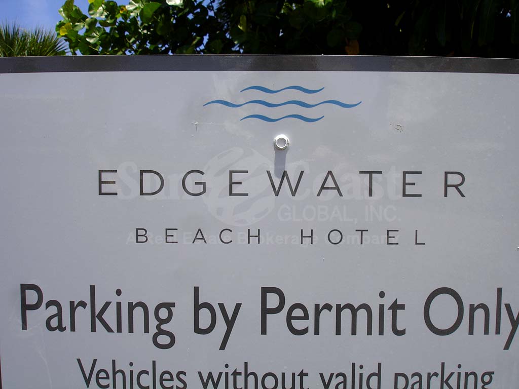 Coquina Sands Edgewater Beach Hotel Signage